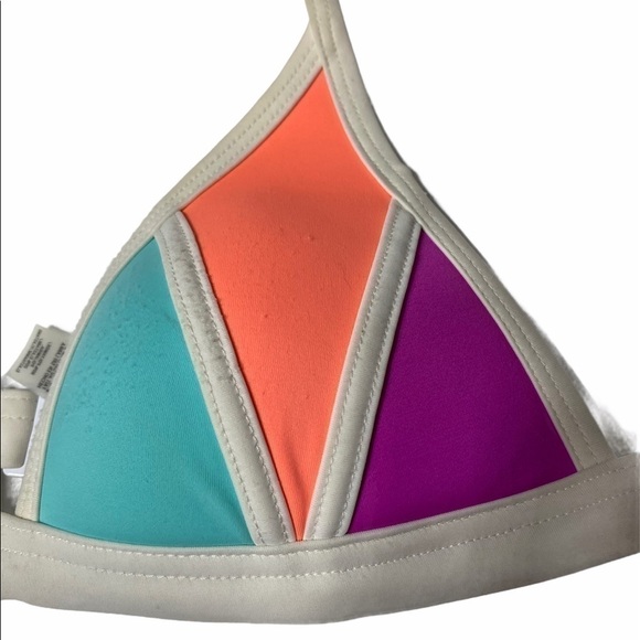 Pink Victoria Secret multi colored bikini top XS - Picture 3 of 5